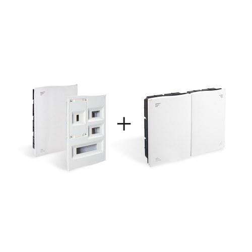 IDE - Conjunto vivienda RTR 500x600x80mm plástica + caja distribución con ICP IB32PO