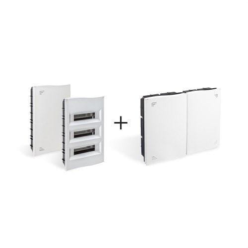 IDE - Conjunto vivienda RTR 500x600x80mm plástica + caja distribución DFF42PO