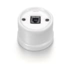 FONTINI - TOMA RJ45 CAT 6 PORCELANA BLANCA