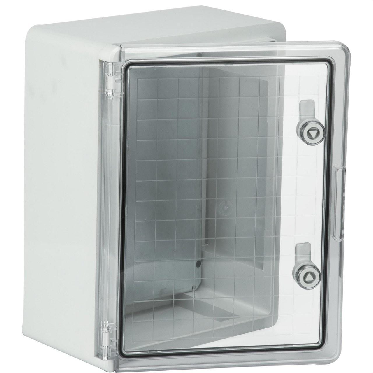 SOLERA - Armario estanco termoplástico puerta transparente 300x400x170mm con placa metálica