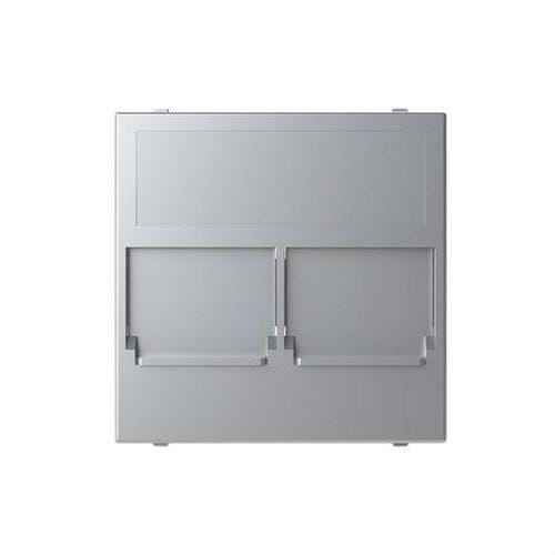 NIESSEN - Tapa plana 2 soportes con persiana Zenit plata