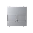 NIESSEN - Tapa plana 2 soportes con persiana Zenit plata
