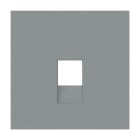 NIESSEN - Tapa toma de teléfono / informática Serie Vega gris niebla