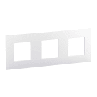 LEGRAND - Placa embellecedora Valena Next de 3 elementos de color blanco