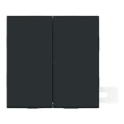 NIESSEN - Tecla doble Serie Vega estanco IP44 negro mate