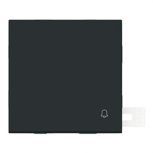 NIESSEN - Tecla con símbolo timbre Serie Vega estanco IP44 negro mate