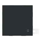 NIESSEN - Tecla con símbolo timbre Serie Vega estanco IP44 negro mate