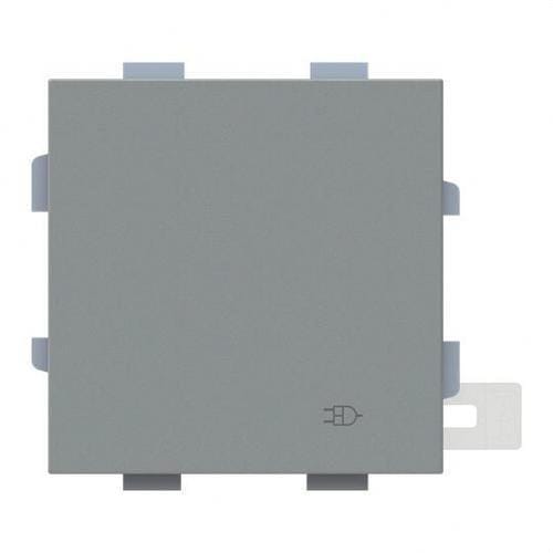 NIESSEN - Tapa Schuko abatible Serie Vega estanco IP44 gris niebla