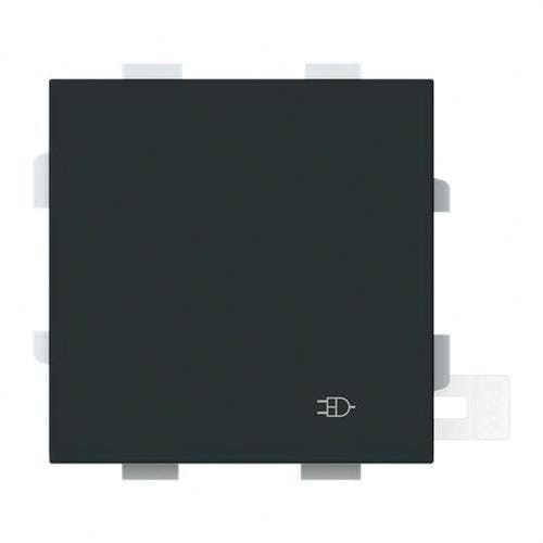 NIESSEN - Tapa Schuko abatible Serie Vega estanco IP44 negro mate