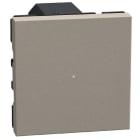 BTICINO - Interruptor/regulador con neutro Light Now w/Netatmo - 2 módulos - Stone