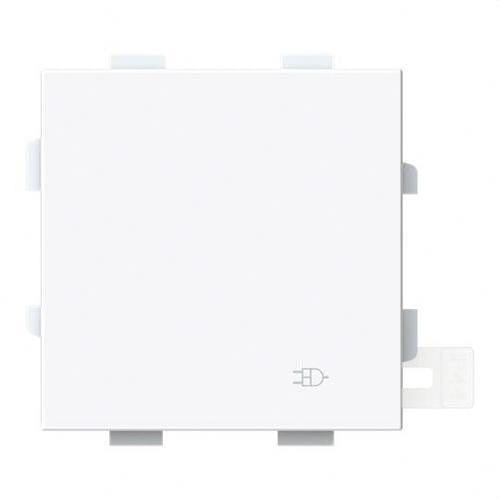 NIESSEN - Tapa Schuko abatible Serie Vega estanco IP44 blanco brillo