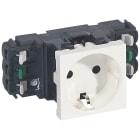 LEGRAND - Toma Mosaic para canalización DLP - 2P+T - Terminales automáticos - Blanco