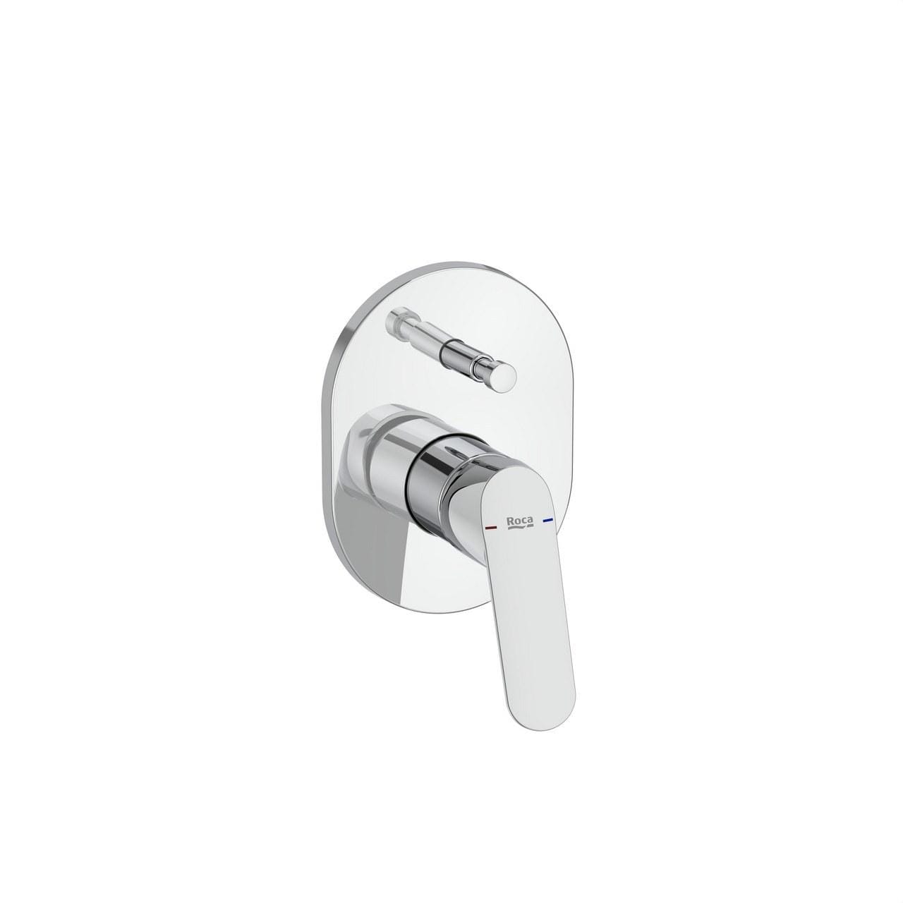 ROCA - Mezclador empotrado Alfa para baño-ducha cromado