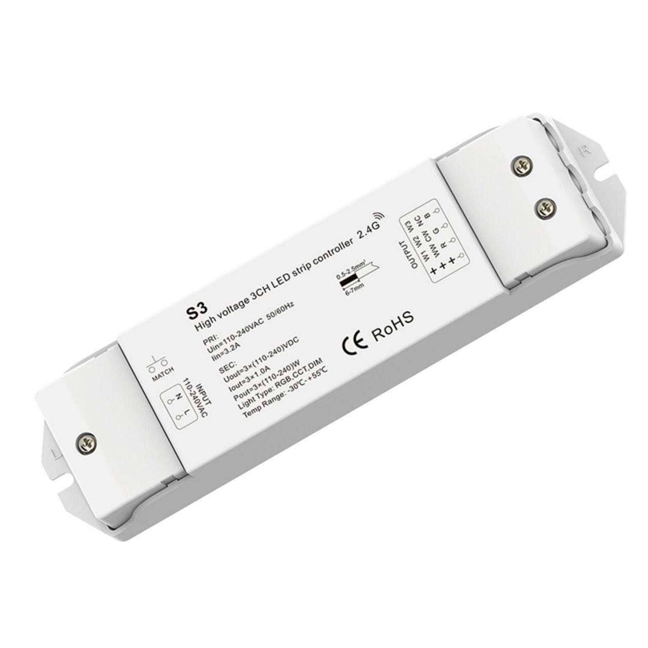SOLMAD - Controlador para tira LED 15W 230V RGB IP67 S3