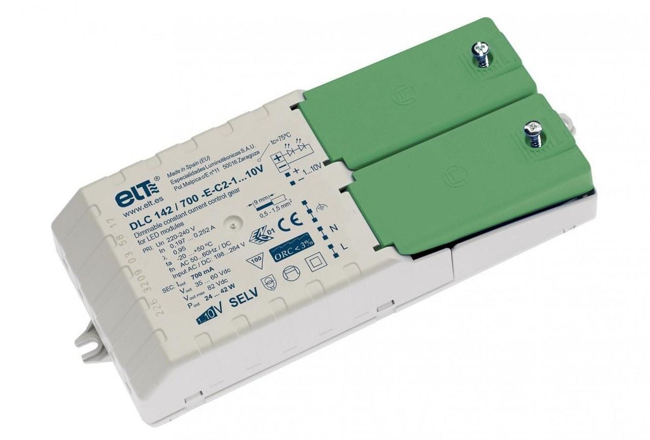 ELT - Fuente de alimentación en corriente constante DLC 137/1200-E-C2-1...10V 1x25...37W para módulos LED 1...?10V clase II