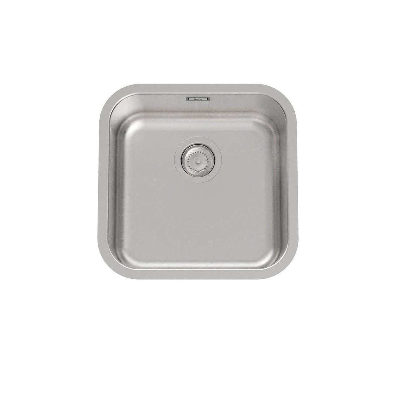 ROCA - Fregadero Porto 40 cubeta con válvula 3½" 450 x 450 x 180