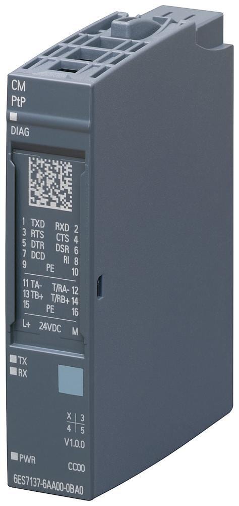 SIEMENS - MOD.COM.CM PTP SIMATIC ET200 IP20 ET200SP COM.RS-422,RS-485 RS-232,FREEPORT