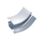 AISCAN - Tapa curva vertical cóncava 45º 200 galvanizado senzimir