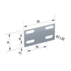 AISCAN - Empalme bandeja 43x25, galvanizado senzimir