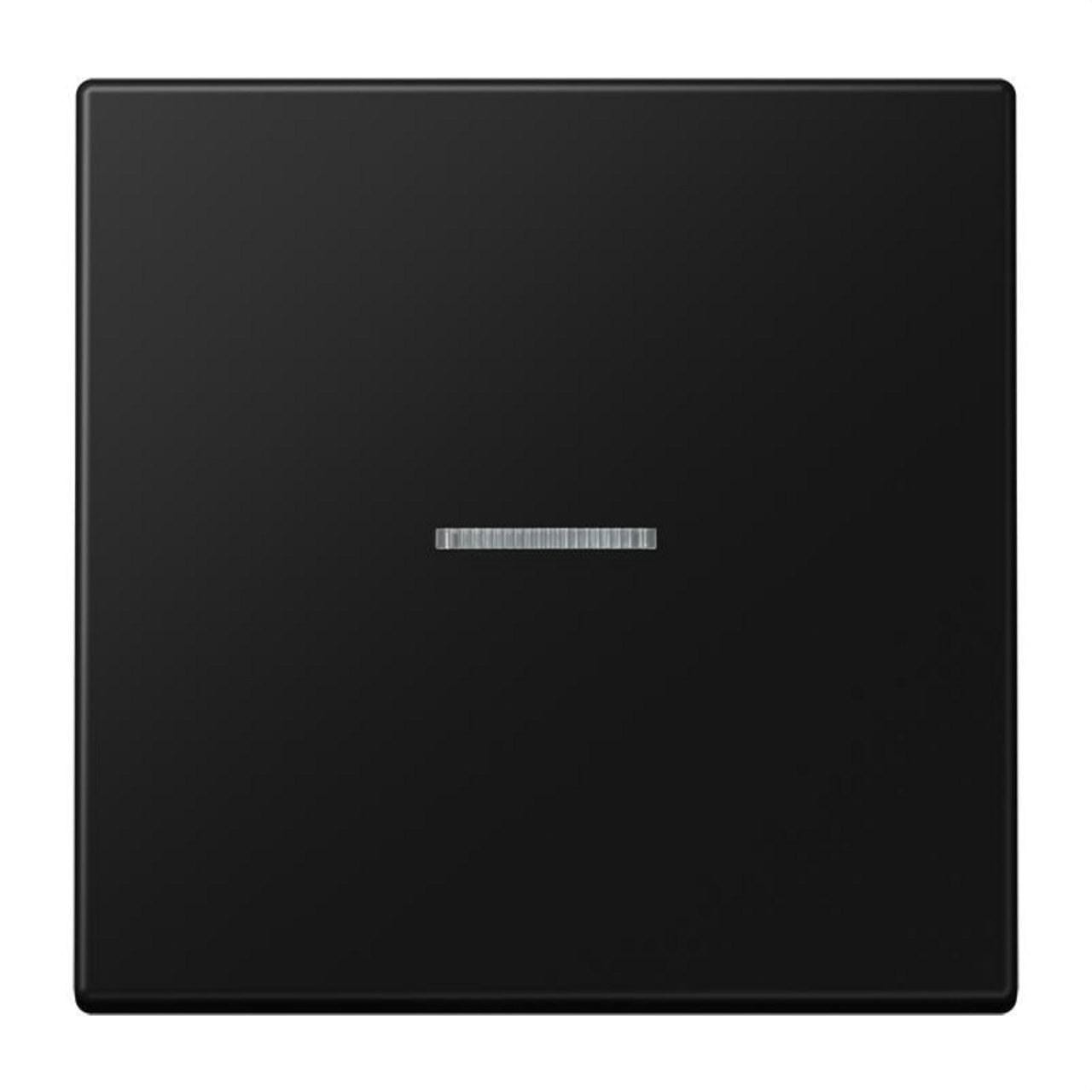 JUNG - TECLA X1 CON VISOR LS NEGRO MATE