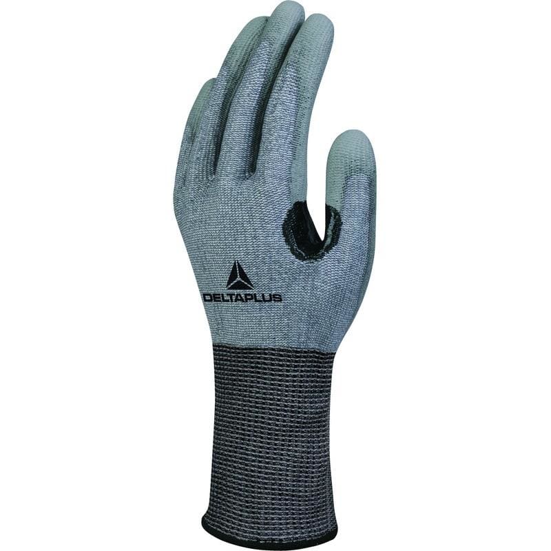 DELTA PLUS - Guante XTREM CUT palma poliuretano refuerzo gris talla 8
