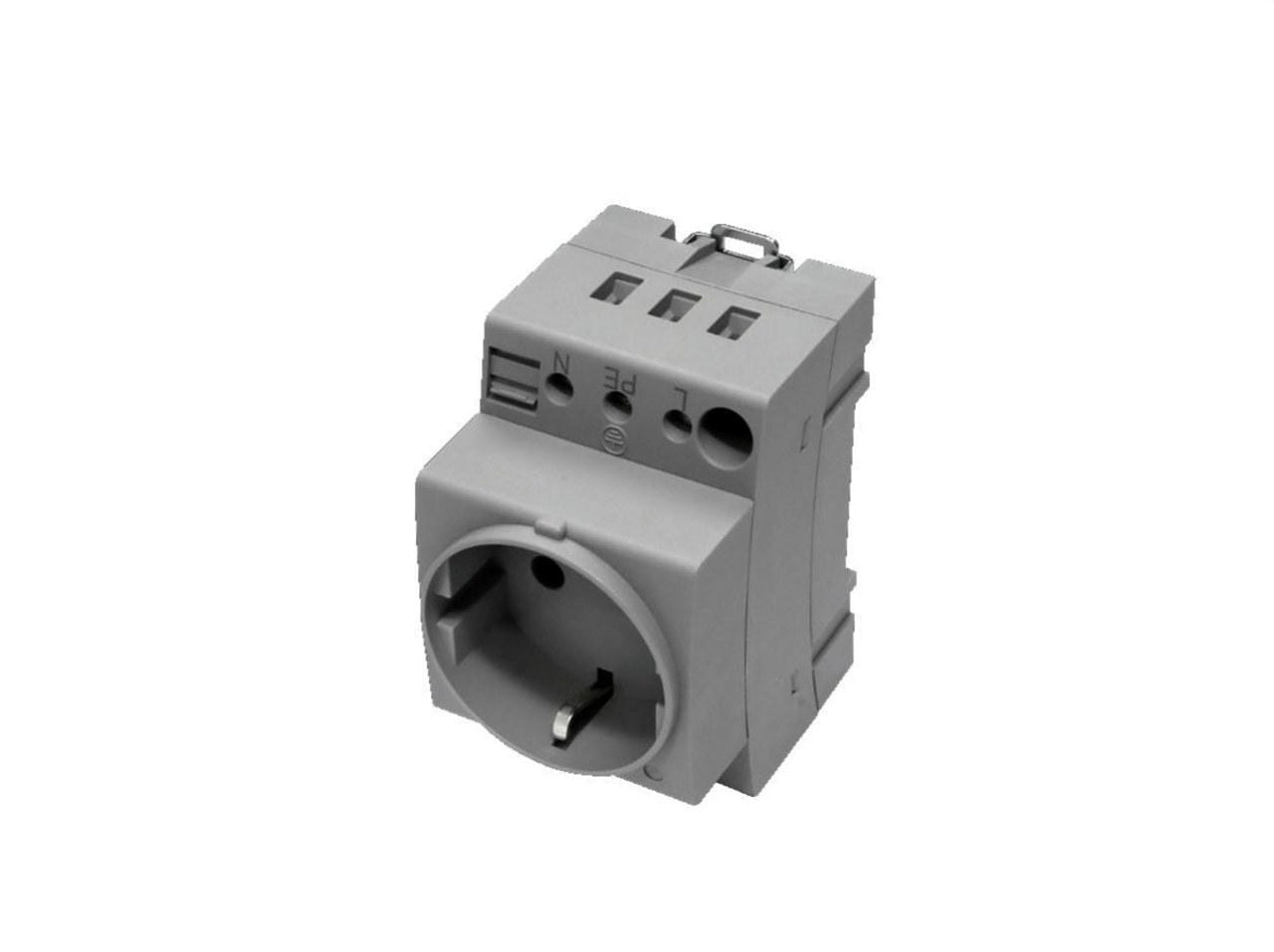RITTAL - Enchufe para montaje en carril soporte (2P)