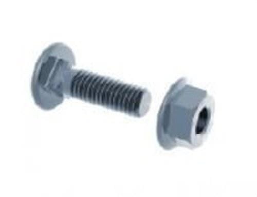 AISCAN - Conjunto tornillo cuadrado M6x12 galvanizado caliente