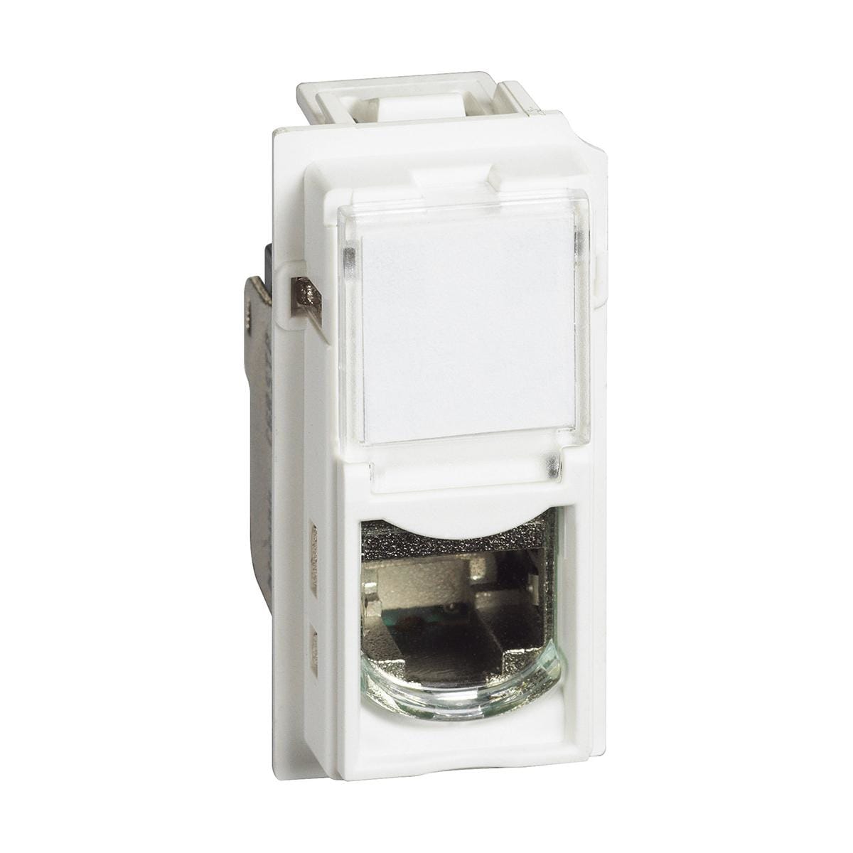 BTICINO - Base RJ45 Living Now - Cat. 6 - FTP - Blanco - 1 módulo