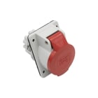 ILME - Base empotrable inclinada 32A 3P + N + TT IP44 6 horas rojo