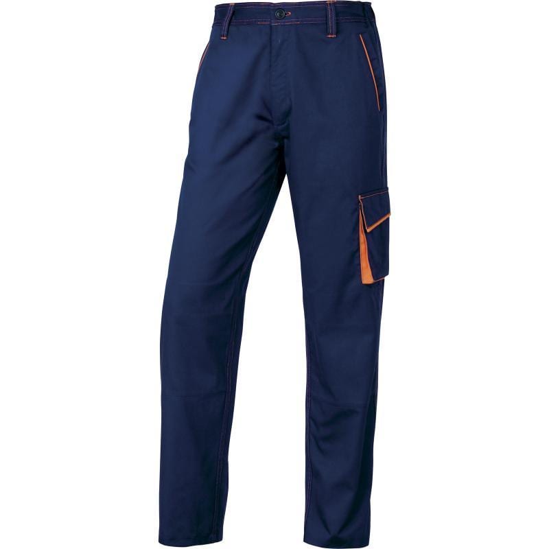 DELTA PLUS - Pantalón PANOSTYLE poliester algodón marino naranja talla XL