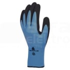 DELTA PLUS - Juego guante VV736 acrilico de latex azul/negro talla 9