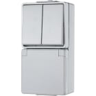 JUNG - ENCHUFE CON INTERRUPTOR DOBLE WG 600