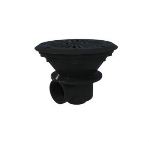 ASTRALPOOL - Sumidero piscina prefabricada ABS redondo diámetro 210 salida 2'' rejilla ABS gris antracita