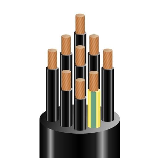 REVI CABLES - Cable REVIFLEX VV-K 0,6/1KV 24G1,5 negro CPR