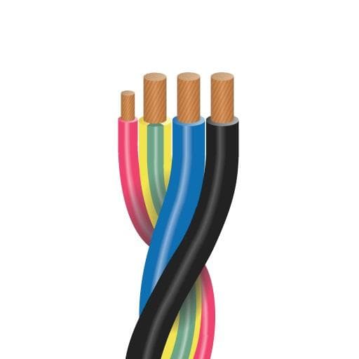 REVI CABLES - Cable ECOTREVI H07Z1-K 3G10+1x1,5 rojo CPR