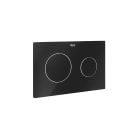ROCA - Placa de accionamiento PL10 negro acabado cristal