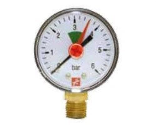 POTERMIC - Manómetro radial 50 1/4" 0-6bar