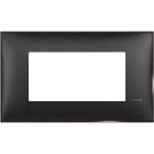 BTICINO - Placa embellecedora Classia de color Dark - 4 módulos