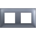 BTICINO - Placa embellecedora Classia de color Azul Metalizado - 2 x 2 módulos