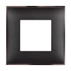BTICINO - Placa embellecedora Classia de color Níquel Negro - 2 módulos