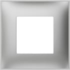 BTICINO - Placa embellecedora Classia de color Aluminio - 2 módulos