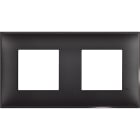 BTICINO - Placa embellecedora Classia de color Dark - 2 x 2 módulos