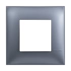BTICINO - Placa embellecedora Classia de color Azul Metalizado - 2 módulos