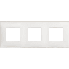BTICINO - Placa embellecedora Classia de color Blanco Satinado - 2 x 3 módulos