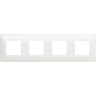 BTICINO - Placa embellecedora Classia de color Blanco - 2 x 4 módulos