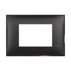 BTICINO - Placa embellecedora Classia de color Dark - 3 módulos