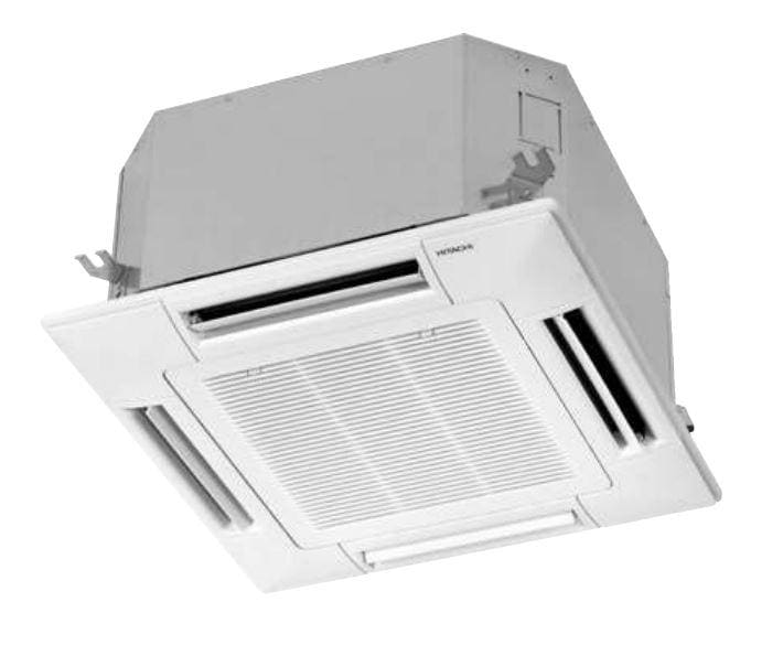 HITACHI - Unidad interior de cassette 4 vías 600x600 gama SYSTEM FREE modelo RCIM-0.8FSRE sin panel