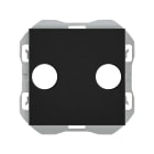 SIMON - Tapa SIMON 270 para toma R-TV+SAT negro mate