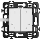BTICINO - Comando inalámbrico de cuatro escenarios Classia with Netatmo - Blanco
