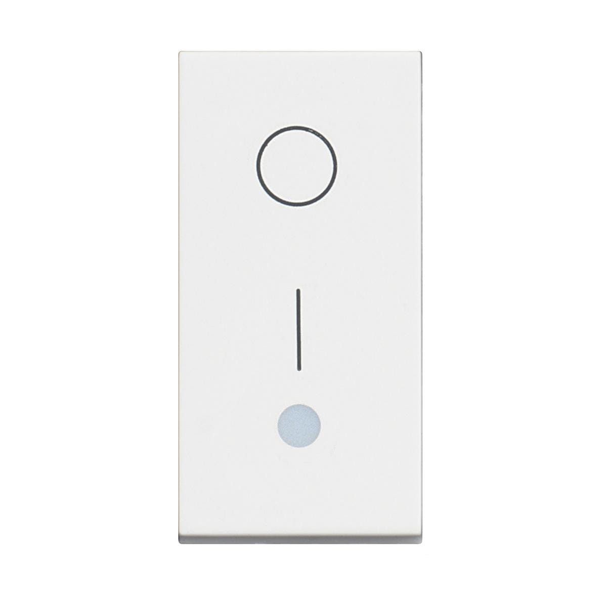 BTICINO - Interruptor bipolar iluminable Classia - 16 AX-250 Vca - Blanco - 1 módulo